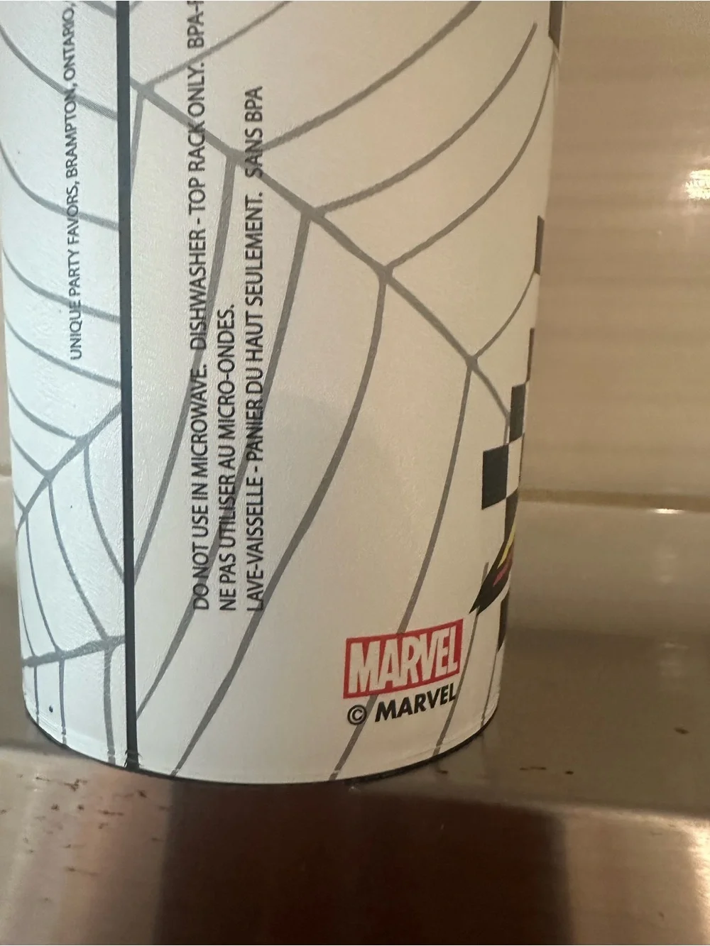 Spider-Man 1994 Animated Series 90s Plastic Drinking Cup Marvel Churchill